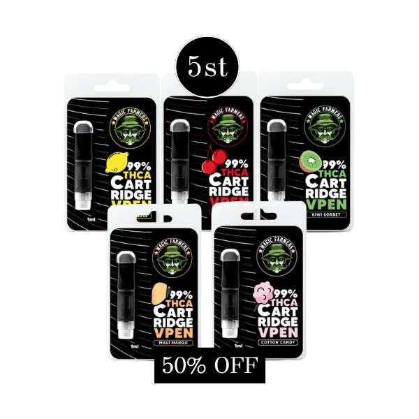SUPERDEAL! 5st THCA Cartridges 99% - Magic Farmers