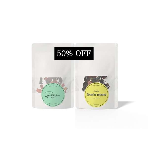 Bild kombodeal lions mane och pain free