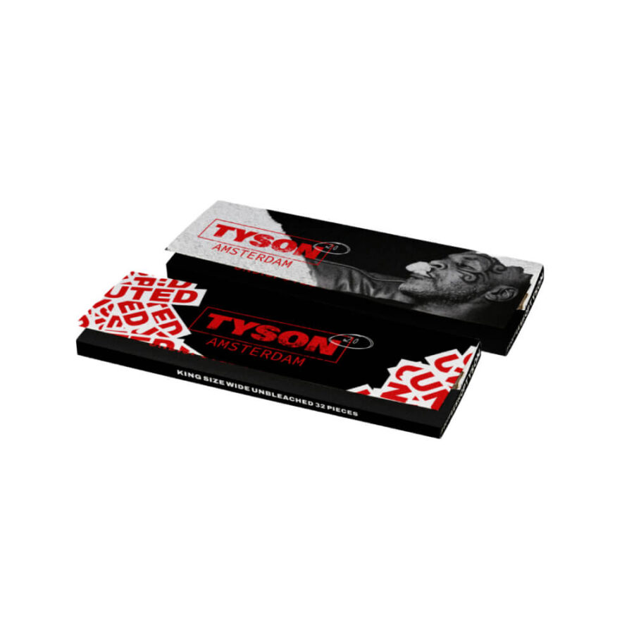 Tyson-2.0-Amsterdam-Undisputed-King-Size-Slim-Bleached-Rolling-Papers-32pcsdisplay-