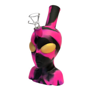 silicone alien bong pink