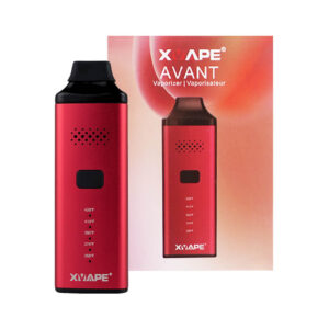 x vape avant dry herb vaporizer red