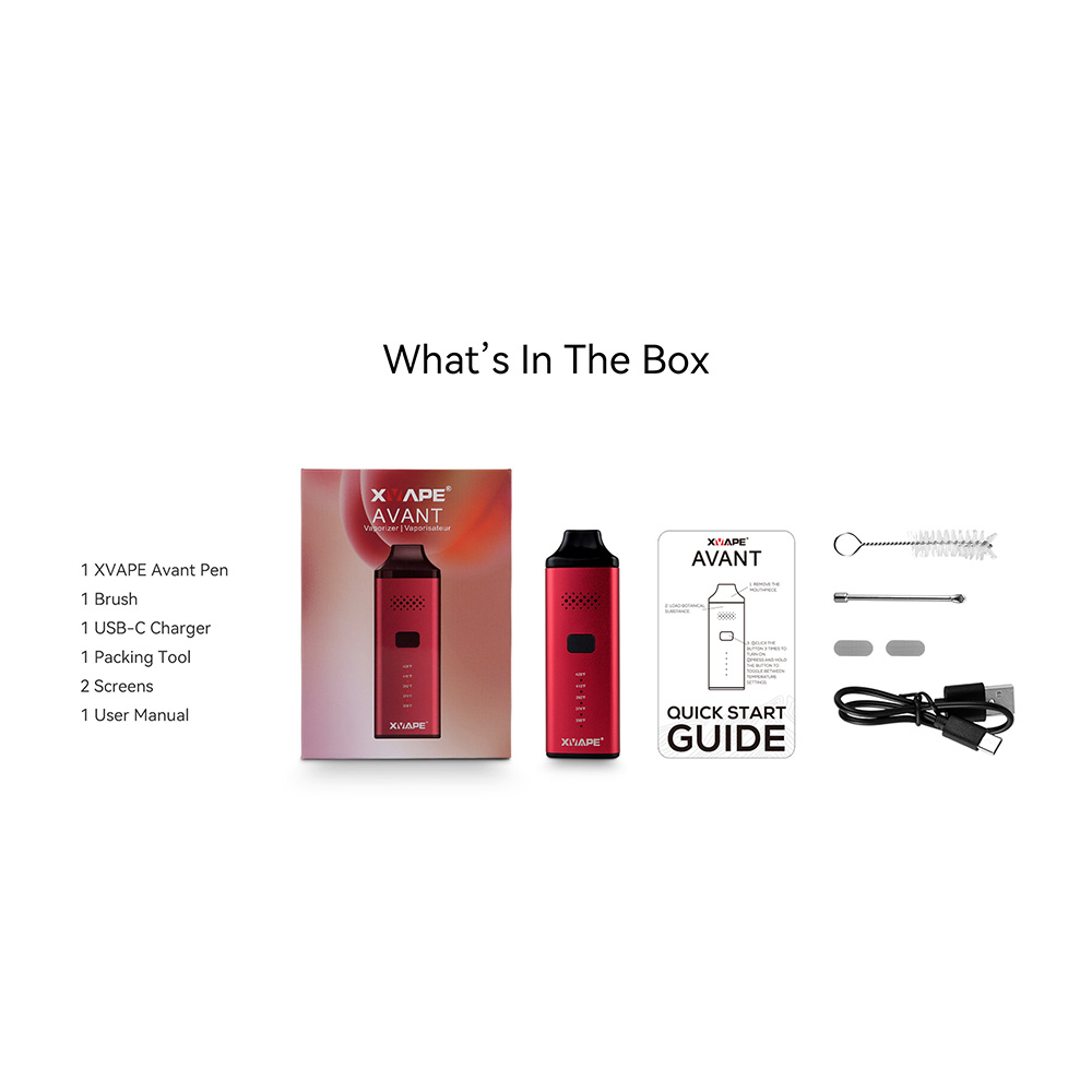 X-Vape Avant Vaporizer Red – Image 7