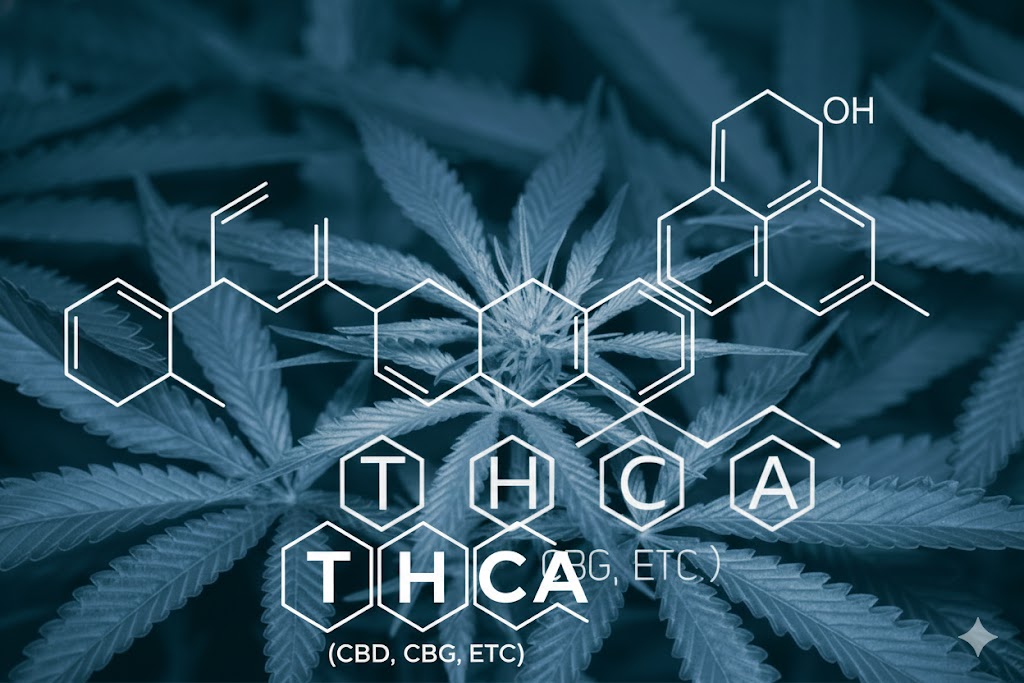 Molekyl strukturen i THCA