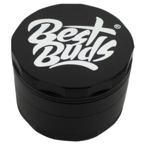Best Buds Mighty Aluminium Grinder 4 Parts (60mm) - Svart