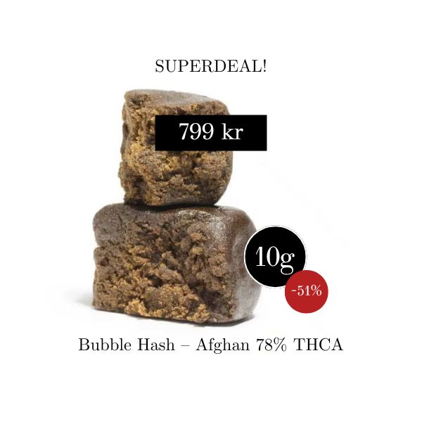 Superdeal Bubble Hash - Afghan 78% THCA