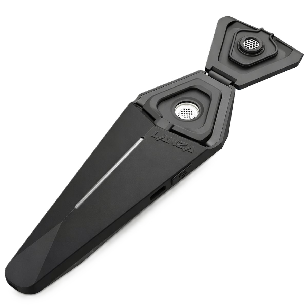 X-Vape-Lanza-Dry-Herb-Vaporizer-Black Öppnad