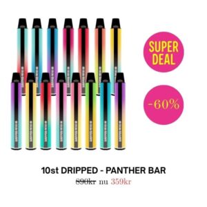 DRIPPED Panther Bar Engångs Vape - 14.5mg 17 smaker