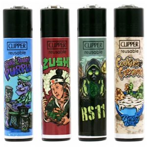 Clipper-Classic-Lighters-Best-Buds-Collection fyra färger