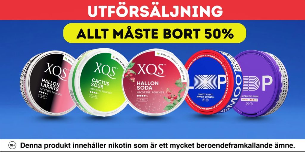 Utförsäljning vitt snus